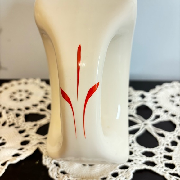 Vintage MCM Universal Pottery Cambridge 1940s Cattails Water Pitcher Oven Proof - Picture 3 of 9